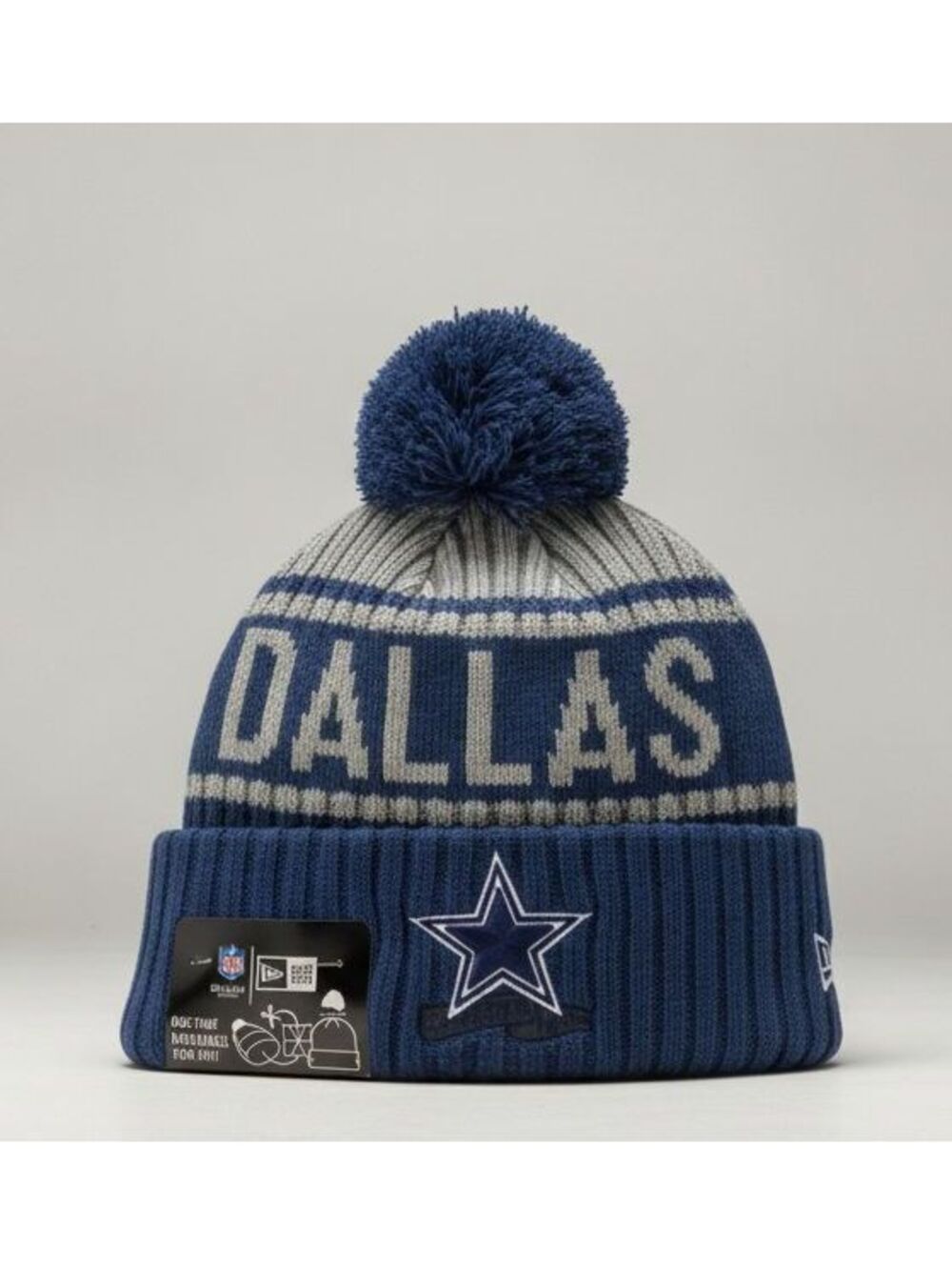 Dallas Cowboys NFL Winter Hat Removable Pom Pom Cozy Warm One Size Fit All